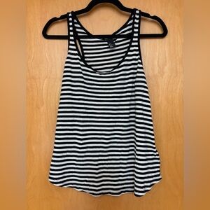 H&M Black/White Striped Tank Top